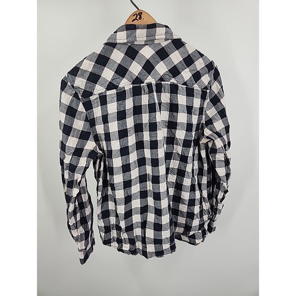 Faded Glory Shirt Womens Flannel Plaid Button Up Long‎ Sleeve Large 12 - 14 - Picture 7 of 8